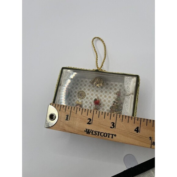 Vintage 1970's Christmas Tree Living Room Scene Diorama Wooden Doll Shadow Box - Picture 8 of 11